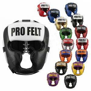 High Performance Custom Boxing <b>Head</b> Guard Protective Gear for MMA Sparring Kickboxing Muay Thai Full Face Leather <b>head</b> Guard - Product Image 1