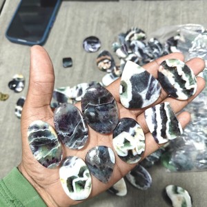 Handmade Natural <b>Rainbow</b> Fluorite Quartz Cabochon Various Sizes Mix Shape Opal Crystal Gemstone for Jewelry Loose Gemstones Opal - Product Image 1