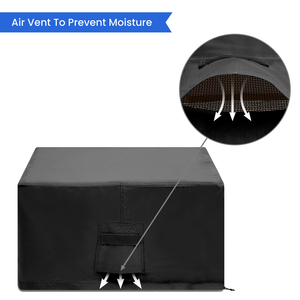 Housses de pouf carrées personnalisées en gros OEM/ODM, faciles à nettoyer, style moderne, résistantes aux UV, en polyester enduit PU 420D/600D - Product Image 2