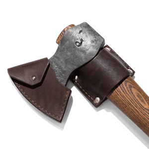 Cortador de Pizza Mini Tipo Hacha, Grado Industrial, 9 Filos de Corte, Acero al Carbono, Mango de Madera de Fresno, Regalo Perfecto para Padres, Ideal para Bricolaje y Supervivencia - Product Image 5