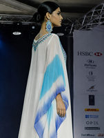 Robe longue kaftan musulmane brodée de perles pour femme, manches longues, en coton, ample, pour l'été, la plage, les vacances, grande taille