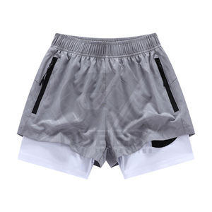 Custom Design Solid Mid Waist High Quality Mens Casual Shorts Breathable Quick Dry Outdoor Use Wholesale - Product Image 3
