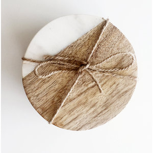 Modern Natural <b>Marble</b> <b>Coasters</b> Eco-Friendly and Durable Washable Stone for Coffee - Product Image 1