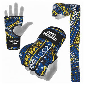 Vendas de Boxeo Ligeras de Algodón Impresas OEM GAF con Presilla para el Pulgar, Logotipo Personalizado Disponible, para Uso Unisex - Product Image 2
