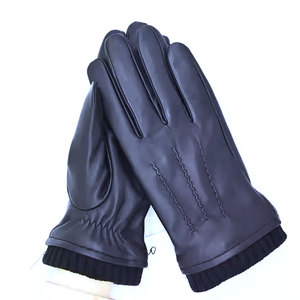 Nouveaux gants d'hiver en cuir souple pour femmes, gants chauds avec fourrure pour la conduite - Product Image 2