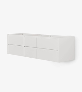 Meuble de salle de bain personnalisé Xerxes 73 pouces avec double vasque, 4 options de finition, directement de l'usine au Vietnam - Product Image 3
