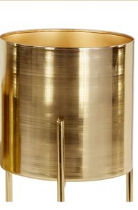 Nuevo Modelo de Maceta Metálica con Soporte Dorado, Diseño Circular, Macetas de Interior, Juego de Diseño Minimalista - Product Image 1