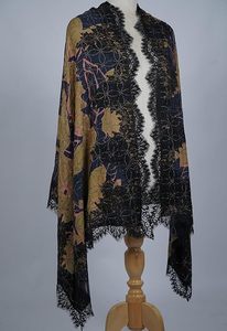 Chal de Cachemira para Mujer, con Cristales, de Lana Fina, Suave, Ligero y Elegante, para Bodas y Fiestas - Product Image 3