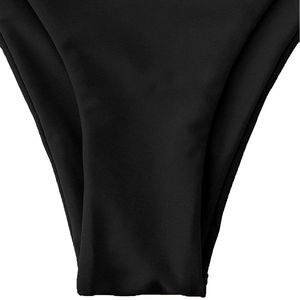 Women's & <b>Men's</b> Black Sportswear <b>Bikini</b> Set Crew Neck Tie Front Polyester/Nylon Quick Dry UPF50+ Swimwear - Product Image 6