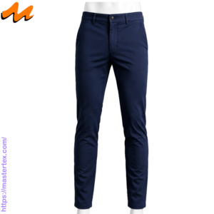 Pantalones Chinos Casuales para Hombre, Color Sólido, Corte Recto Ajustado, Cintura Media, Spandex/Algodón, Transpirables, Protección UV, Cierre de Botón, Uso Diario - Product Image 3