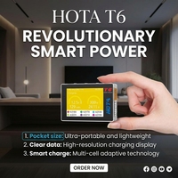Chargeur intelligent HOTA T6 300W 15A 1-6S LiPo DC 30V Type-C PD 90W, chargeur de poche pour drone de course FPV et pièces d'avion RC