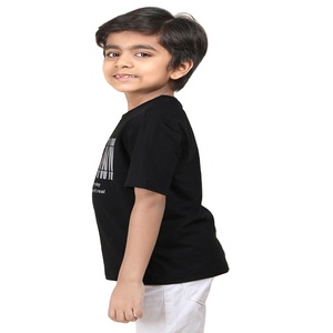 Precio bajo 100% algodón Camiseta de cuello redondo para niño Ropa estampada para todas las estaciones en diferentes métodos y materiales - Product Image 1