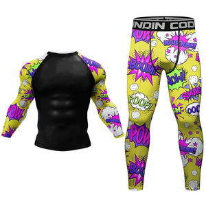 Ensemble Rash Guard et Short à Manches Courtes Imprimés sur Mesure pour MMA, Surf et Taekwondo – Vêtements de Compression 3D avec Logo – Vente en Gros OEM - Product Image 6