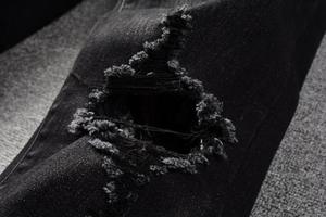 Pantalones Vaqueros Ajustados Vintage para Hombre, Pantalones de Mezclilla de Moda Urbana en Oferta, Pantalones Casuales con Parches Bordados en Rosa - Product Image 6