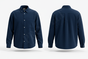 Camisa de Vestir de Manga Larga Personalizada OEM ODM con Bolsillo, Cierre de Botones, Informal, de Algodón Suave, Tela Personalizada, Corte Regular, Camisas de Oficina - Product Image 2