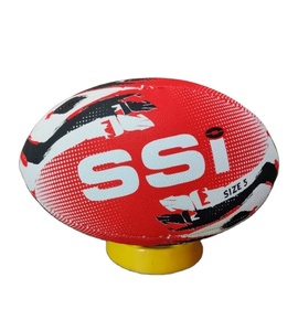 Durable Super Grip Rugby Training Ball Hand Sewn <b>PU</b> Rubber Design for Indoor and Outdoor Use - Product Image 2