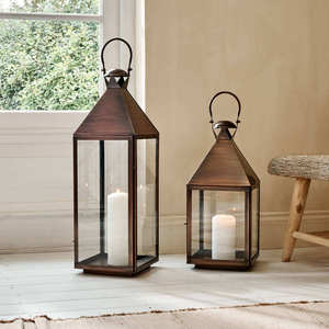Hexagon Brass <b>Lantern</b> With Clear Glass Panel For Home Decoration Durable Metal <b>Lantern</b> <b>Candle</b> Holder - Product Image 4
