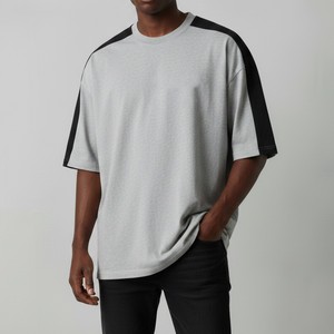 T-shirt oversize pour homme, jersey uni sur le devant, coton très demandé, coupe ample, streetwear décontracté, respirant, léger, tenue tendance - Product Image 4