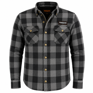 Chemise en flanelle à carreaux gris anthracite pour homme, robuste, à manches longues, style utilitaire, double poche, étiquette personnalisée, vente en gros - Product Image 1