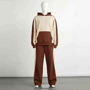 Conjunto de Sudadera con Capucha y Pantalones Deportivos de Poliéster y Algodón para Hombre, Diseño Personalizado Vintage, Efecto Desgastado, con Pedrería, Ecológico - Product Image 2