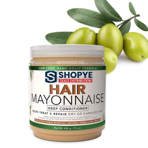Après-shampoing hydratant profond à la mayonnaise, huile de coco et huile d'olive, fortifiant pour cheveux abîmés – Très populaire - Product Image 2