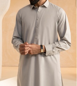 Top Selling Men Shalwar Kameez Kurta Traditional Pakistani Dress Mens <b>Clothes</b> Sets Plain Salwar Kameez Wholesale Price LOW MOQ - Product Image 6