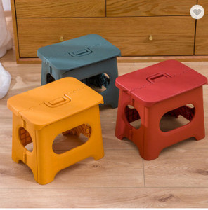 Blue Plastic <b>Storage</b> <b>Stool</b> Modern Design Stackable Portable Home Furniture For Kids Room Kindergarten and School Classroom - Product Image 5