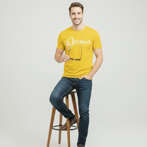 Camiseta de Algodón para Hombre, Color Amarillo Brillante, Premium, con Función Elástica, Cómoda de Usar, Ropa Masculina a Precios de Mayoreo - Product Image 2