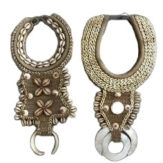 Collier bib artisanal vintage ethnique bohème multicolore en résine et perles de rocaille CRYSTAL CRAFT - Product Image 5