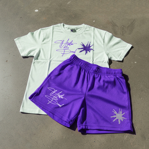 Wholesale 2 Piece Clothing Acid Washed Men's <b>T</b>-Shirts & Shorts Sets Summer Wear Customized Logo Printed <b>T</b>-Shirts Set For Selling - Product Image 1