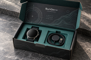 Caja de Cartón Corrugado Impresa Personalizada para Kit de Reloj Inteligente Orbit Precision - Product Image 1