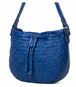 Sac à bandoulière vintage en cuir tressé Gravs pour femme, motif losanges rayés, polyester, mode hiver, fermeture à cordon réglable - Product Image 2