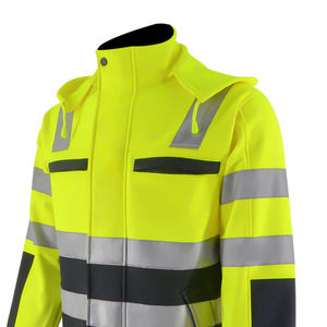Vestes de pluie imperméables haute visibilité 100% polyester, vêtements de travail réfléchissants, vestes de sécurité unisexes, vente en gros - Product Image 5