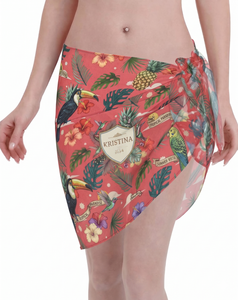 Custom Printed Polynesian <b>Sarong</b> Hawaiian Pareo Lightweight Beach <b>Wrap</b> Tropical Resort Wear OEM ODM Clothing Factory - Product Image 4