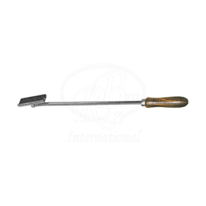 Fresa Dental Equina Universal de 20 Pulgadas de Acero Inoxidable con Mango de Madera, Cabezal Articulado y Cuchilla de Raspado Extraíble - Product Image 4
