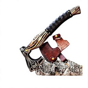 Handmade Viking Style Decorative <b>Axe</b> with <b>Wooden</b> Handle for Outdoor Use Collection Viking <b>Axe</b> With Customized Color And Size - Product Image 4