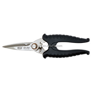 [WIGA] GT-701 Tijeras de Acero Inoxidable de 8 Pulgadas, Resistentes, con Borde Dentado, Grado Industrial, Herramienta de Corte Multiusos para Bricolaje, Metal - Product Image 1