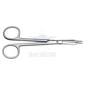 Tijeras Quirúrgicas Goldman Fox de 13 cm / 5-1/8 Pulgadas, Afiladas, Rectas, de Acero Inoxidable de Precisión, Instrumento Médico - Product Image 4
