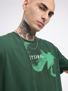 Eternal Printed Green Men's T-Shirt <b>Short</b> <b>Sleeve</b> O-Neck Casual Regular Fit 100% Cotton Jersey Breathable Design - Product Image 5