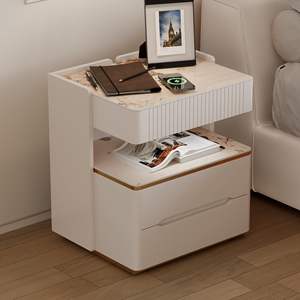 Vailora moderno Smart comodino dotato di carica Wireless sensore di luce e altoparlanti Bluetooth - Product Image 1