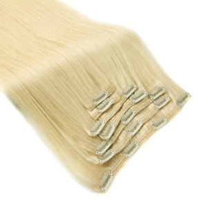 Extensions de cheveux chinois Remy invisibles de luxe KSWIGS, clip-in, trame unique, style lisse injecté sans couture - Product Image 5