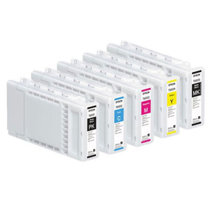 InkLab 5色颜料，用于墨盒700毫升，兼容爱普生SC T3000 T3070 T3200 T3270 T3270D，带芯片 - Product Image 1