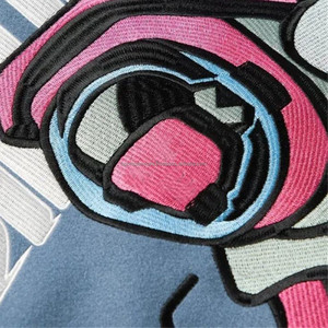 Chaqueta universitaria con bordado de chenilla y parche de lana con logotipo personalizado al por mayor, ropa de calle de lona para hombre, fabricantes de ropa de invierno - Product Image 6