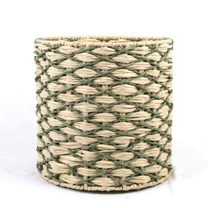 ตะกร้าผ้าทอมือสำหรับจัดระเบียบและจัดเก็บของใช้ในบ้าน เหมาะสำหรับผู้ซื้อขายส่ง ผลิตจากวัสดุธรรมชาติที่เป็นมิตรกับสิ่งแวดล้อม - Product Image 1