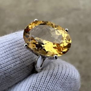 Genuine IGI Certified Citrine Oval Cut Art Deco <b>Ring</b> Gemstone November Birthstone 925 Sterling Silver <b>Dainty</b> Jewelry Gift for - Product Image 4