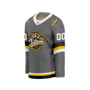 Camisetas de Hockey sobre Hielo Ligeras y Transpirables, Nombre del Equipo en la Parte Delantera, Servicio OEM Personalizado, Bordado en Sarga, Sublimadas, Elásticas en Cuatro Direcciones - Product Image 5