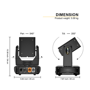 SHEHDS 6W Moving Head Laser Light DMX ILDA <b>Control</b> Animation Projector <b>RGB</b> DJ Laser Light for Nightclub Stage Lighting Solution - Product Image 3