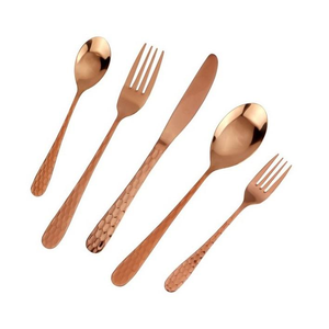 Juego de cubiertos de metal hechos a mano, diseño tradicional, cubiertos elegantes de primera calidad, económicos, para mesa, de acero espejado. - Product Image 3