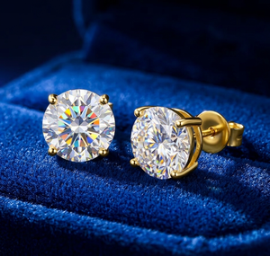 3mm-10mm Classic Mossanite Diamond Earrings Luxury Jewelry 925 Sterling <b>Silver</b> VVS Moissanite Diamond Ear <b>Stud</b> for Men Women - Product Image 5