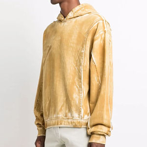 Sweat-shirts décontractés pour hommes, effet délavé, tissu en coton respirant et confortable, streetwear de haute qualité pour la saison hivernale - Product Image 4